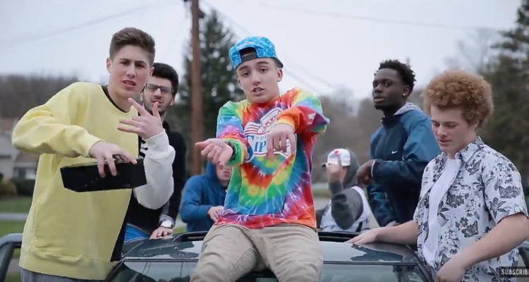 Trevor Spitta in music video for "Level Up"