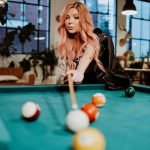 Bianca Ryan press photo playing pool