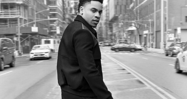 Rotimi press photo black and white