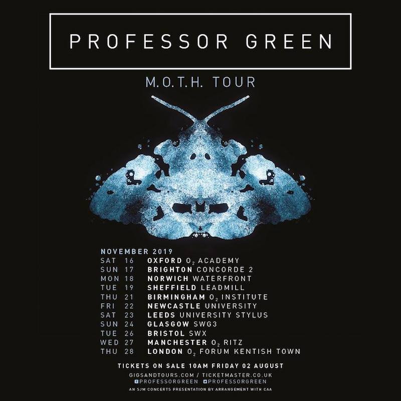 Professor Green - “M.O.T.H Tour flyer