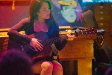 Emili press photo on stage