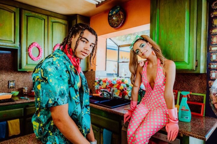 Chelsea Collins & 24kGoldn - Water Run Dry BTS photo by Quinn Tucker + quasarmedia