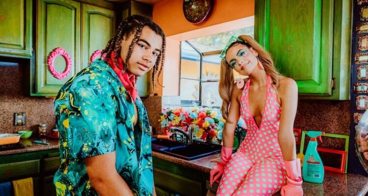 Chelsea Collins & 24kGoldn - Water Run Dry BTS photo by Quinn Tucker + quasarmedia