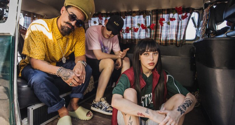 Nicki Nicole, Dread Mar I, and Bizarrap press photo