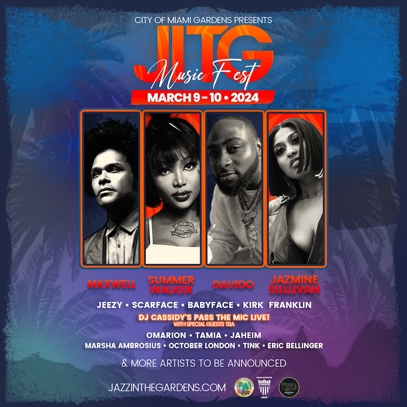 Multiplatinum Artist Maxwell Headlines Jazz in the Gardens 2024