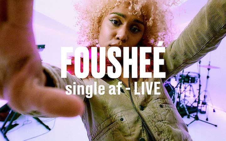 Fousheé's “single af” thumbnail via Vevo DSCVR.