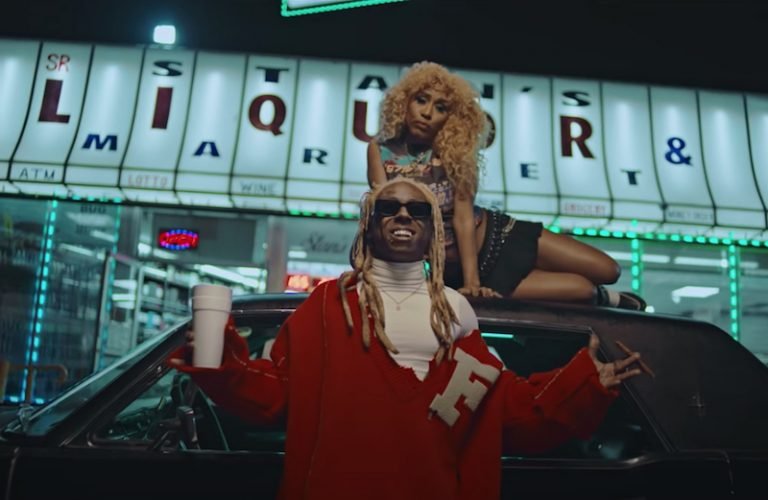 Fousheé - “gold fronts” music video photo featuring Lil Wayne