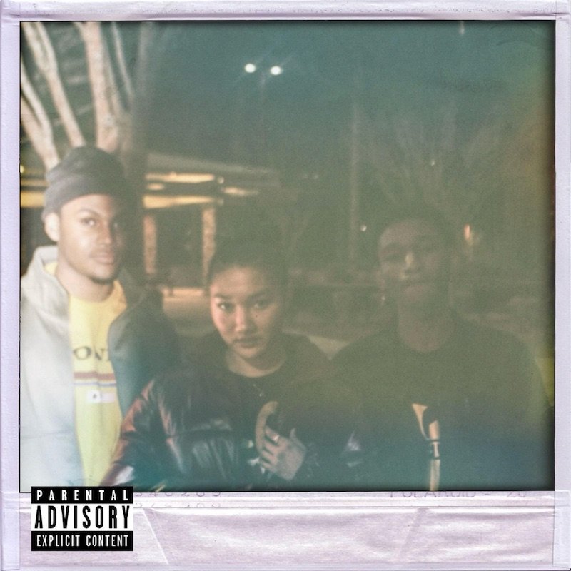 Levi Bryce - “FRNDZ?” single cover art feat. Rob Williams, and AYAKA