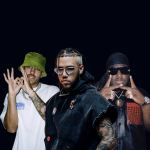 Jhayco, Sech, and Feid press photo