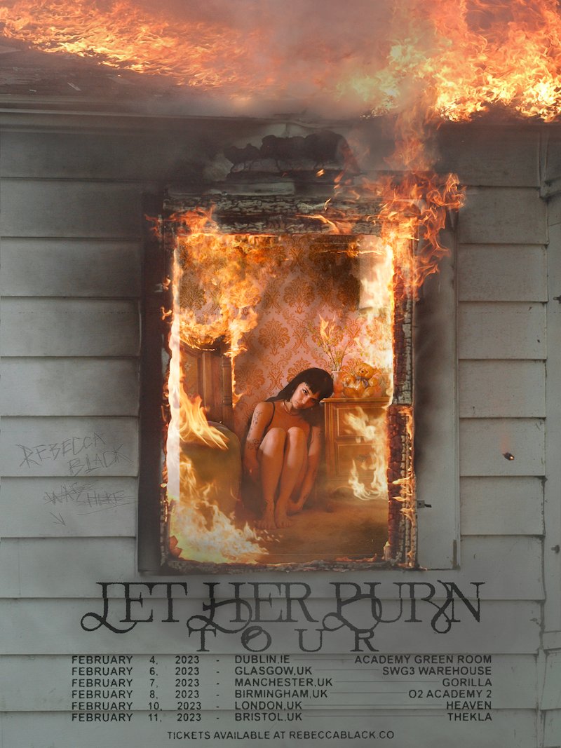 Rebecca Black - Let Her Burn tour poster