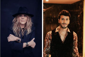 Rita Wilson and Sebastián Yatra press photo