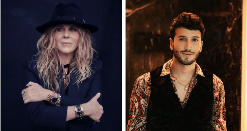 Rita Wilson and Sebastián Yatra press photo