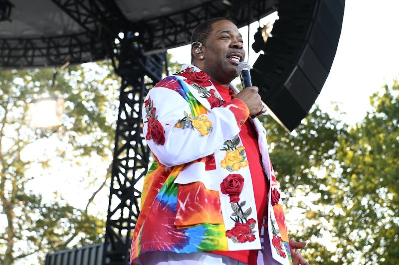 Busta Rhymes performs on “Good Morning America” during the Summer Concert Series