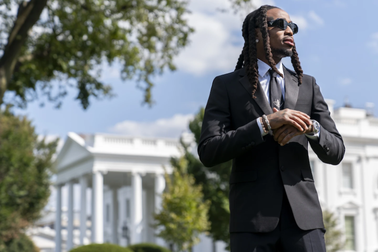 Quavo poses for a portrait at the White House