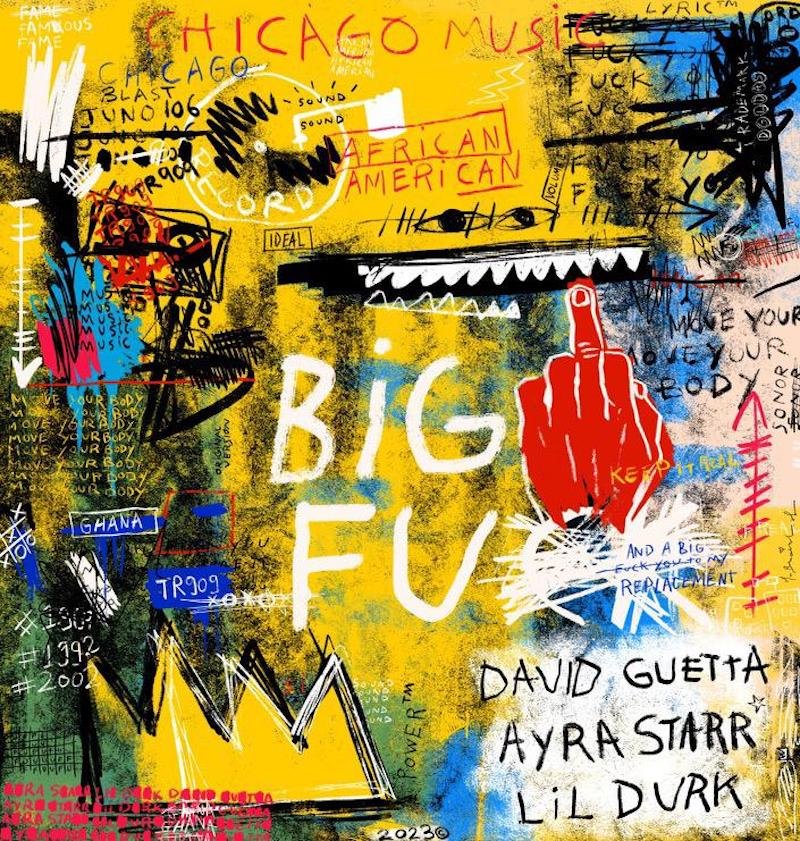 David Guetta, Ayra Starr & Lil Durk – “Big FU” cover art