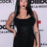 PREMIOS BILLBOARD DE LA MÚSICA LATINA 2023 Pictured: Nicki Nicole arriving to the Watsco Center in Coral Gables, FL on October 5, 2023