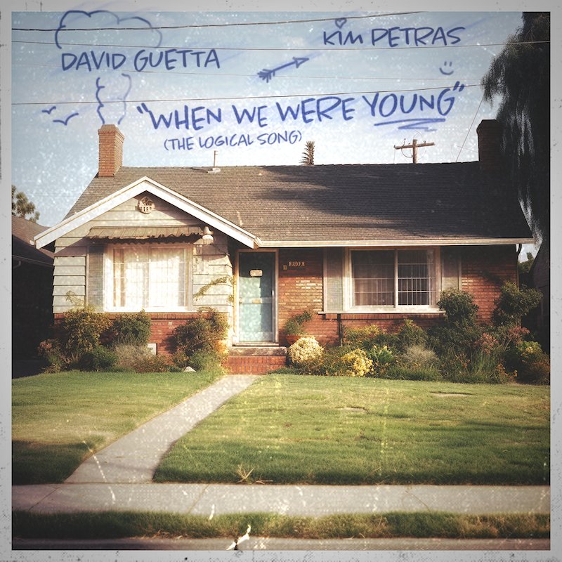 David Guetta and Kim Petras - “When We Were Young (The Logical Song)” cover art