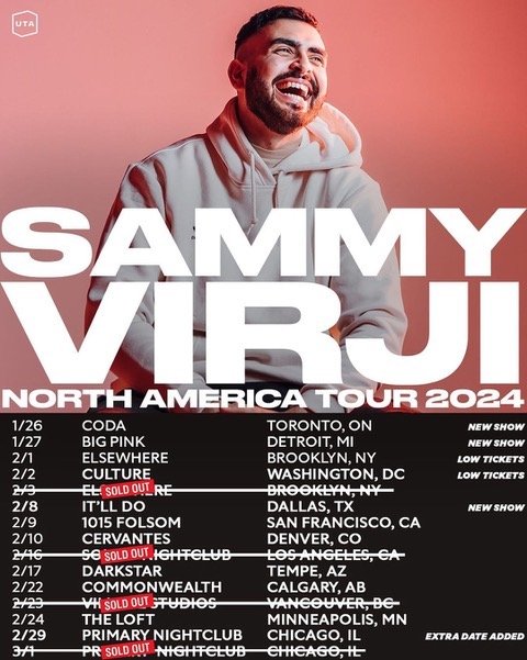 Sammy Virji Tour 2024