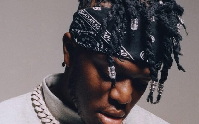 KSI press photo wearing a bandana