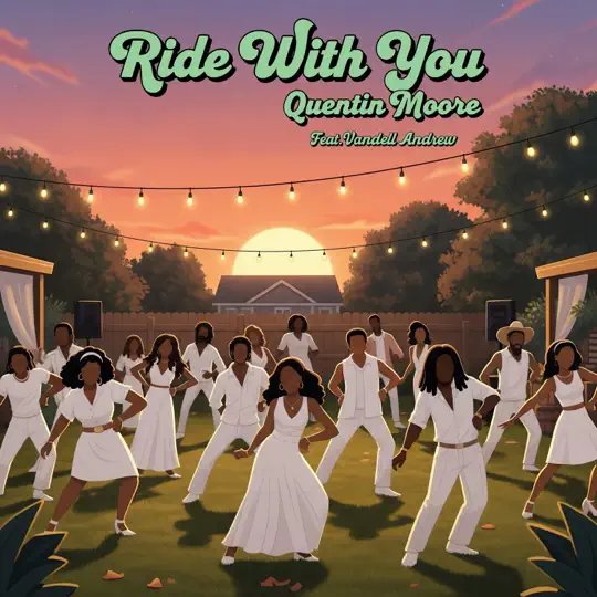 Quentin Moore - “Ride with You (feat. Vandell Andrew)” cover art