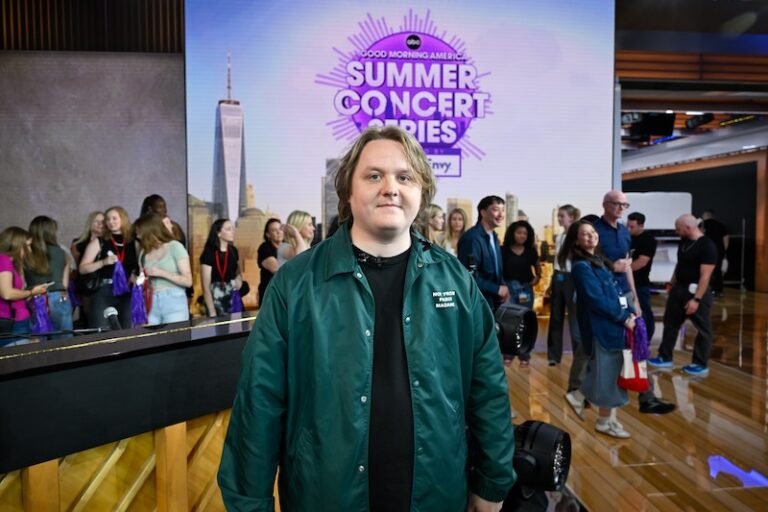 Lewis Capaldi performs at "Good Morning America" 2025 Summer Concert Series
