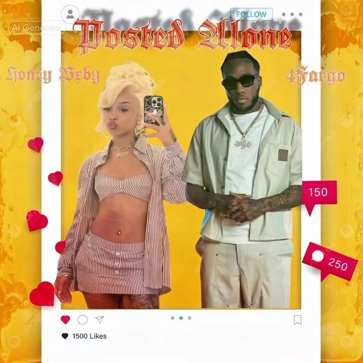 4Fargo and Honey Bxby – Posted Alone IG photo