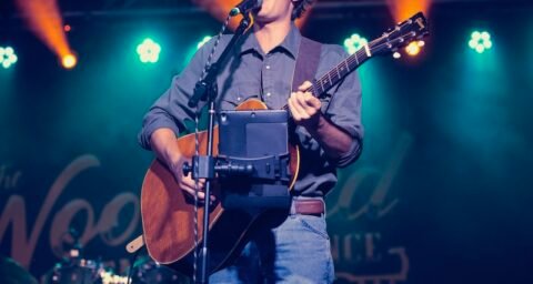 Hudson Macready – “Calling Drunk” press photo performing on stage #1