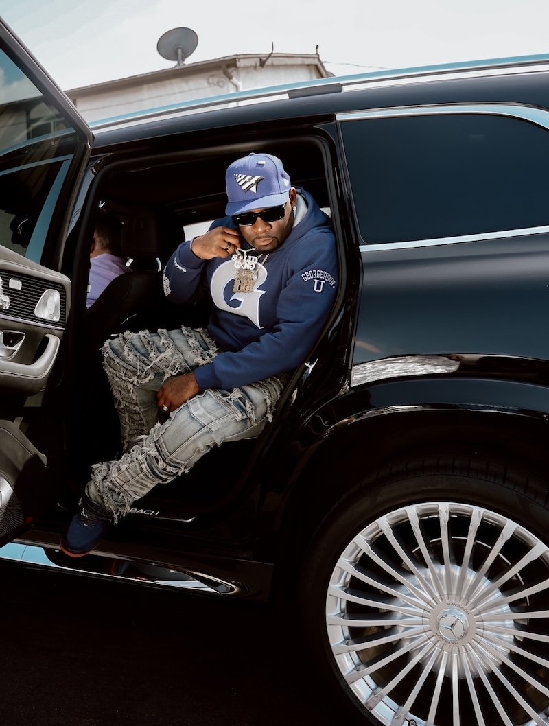 EastSide K Boy press photo in the back car seat