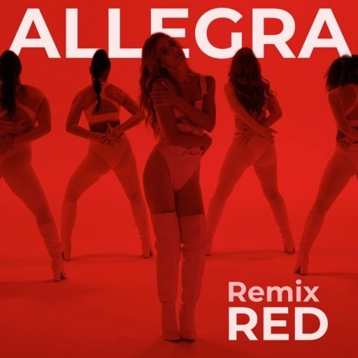 Allegra "Red Remixes" EP cover art Allegra "Red Remixes" EP cover art